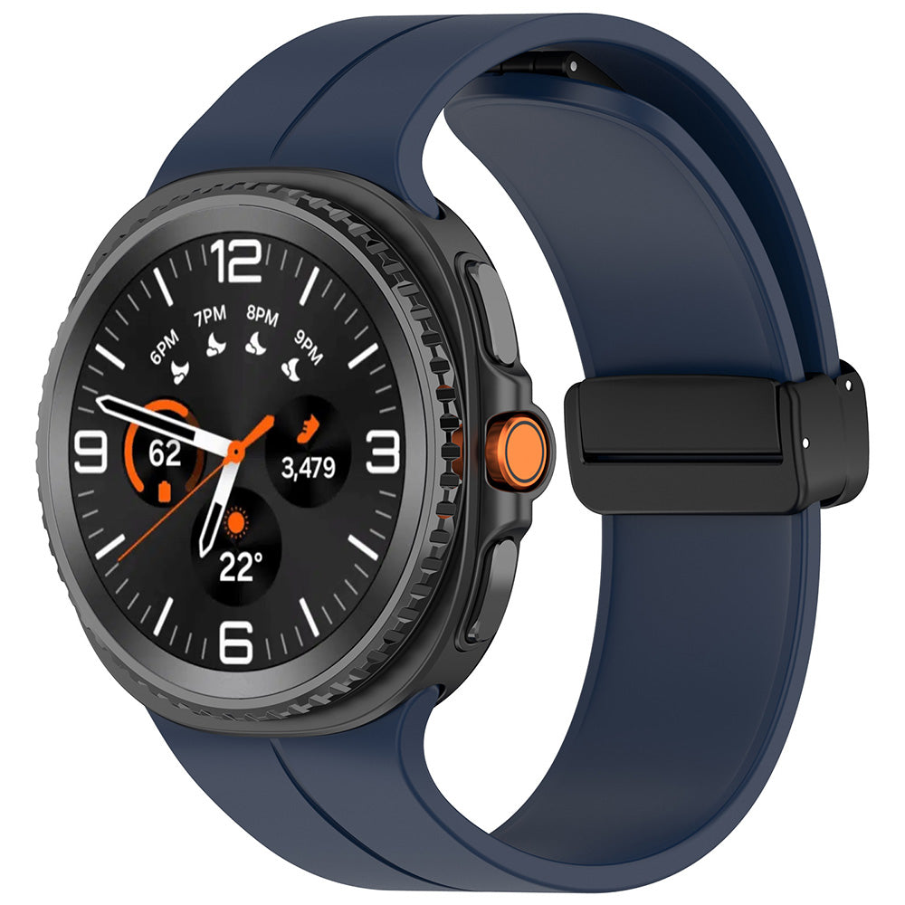 Curea Techsuit W011 pentru Samsung Galaxy Watch 8 Classic / Watch8 44mm / Watch 8 40mm, Bleumarin