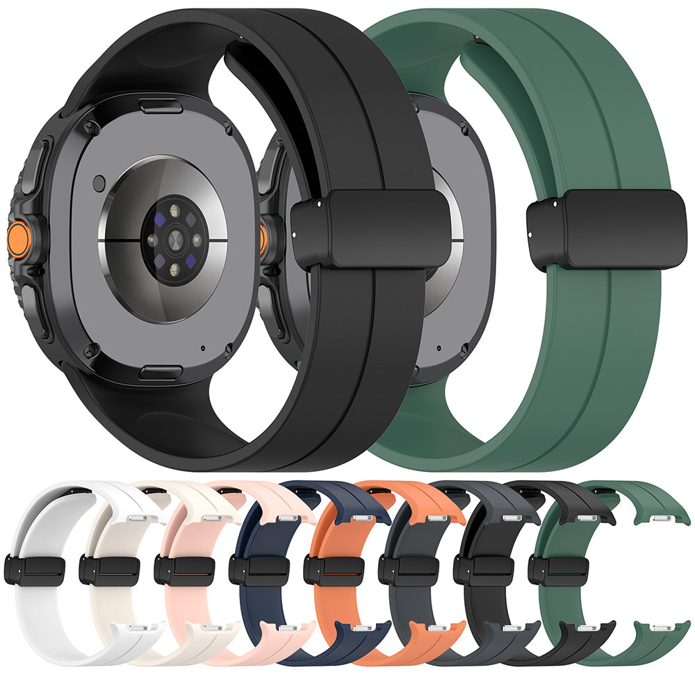 Curea Techsuit W011 pentru Samsung Galaxy Watch 8 Classic / Watch8 44mm / Watch 8 40mm, Bleumarin