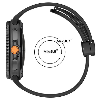 Curea Techsuit W011 pentru Samsung Galaxy Watch8 / Watch8 Classic Series, Portocalie