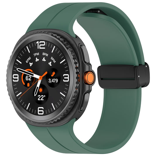 Curea Techsuit W011 pentru Samsung Galaxy Watch 8 Classic / Watch8 44mm / Watch 8 40mm, Verde Inchis