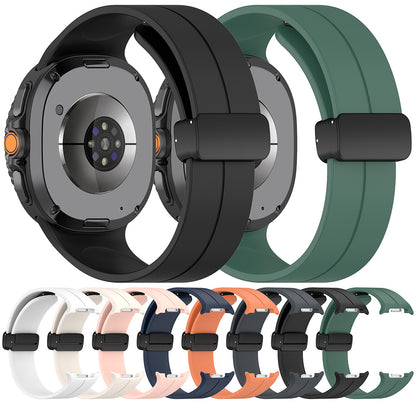Curea Techsuit W011 pentru Samsung Galaxy Watch8 / Watch8 Classic Series, Verde Inchis