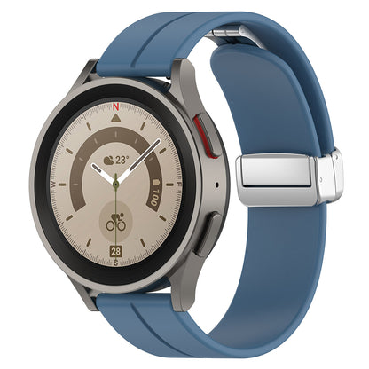 Curea Techsuit W011 pentru Samsung Galaxy Watch / Huawei Watch Series, 20mm, Albastra