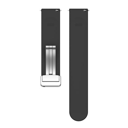 Curea Techsuit W011 pentru Samsung Galaxy Watch / Huawei Watch Series, 20mm, Neagra