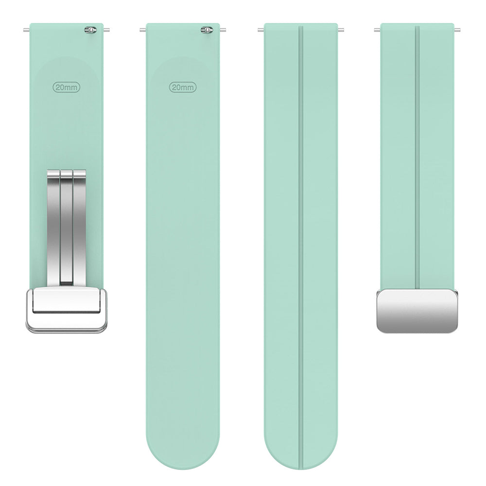 Curea Techsuit W011 pentru Samsung Galaxy Watch / Huawei Watch Series, 20mm, Verde