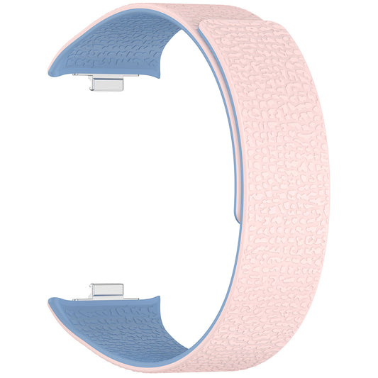Curea Techsuit W016 pentru Xiaomi Smart Band / Watch Series, Roz Albastra