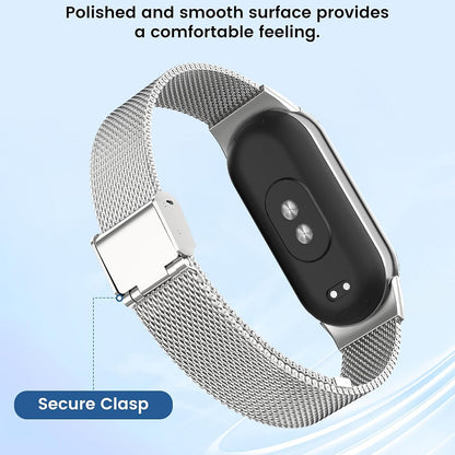 Curea Techsuit W022 pentru Xiaomi Smart Band 9 / 8, 15mm, Aurie