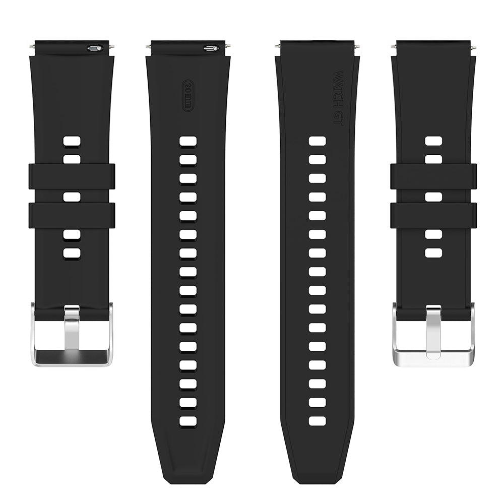 Curea Techsuit W026 pentru Huawei Watch / Xiaomi Watch Series, 22mm, Neagra