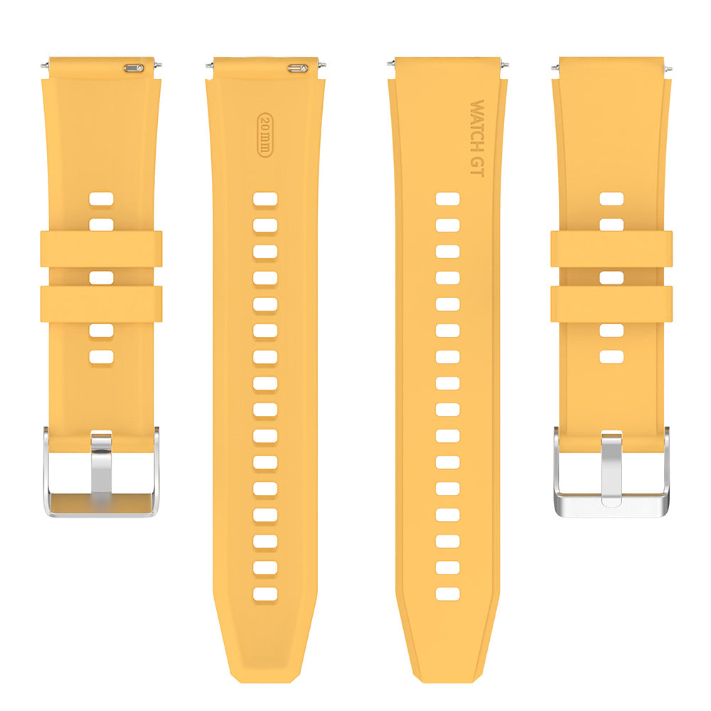 Curea Techsuit W026 pentru Samsung Galaxy Watch / Huawei Watch Series, 20mm, Galbena