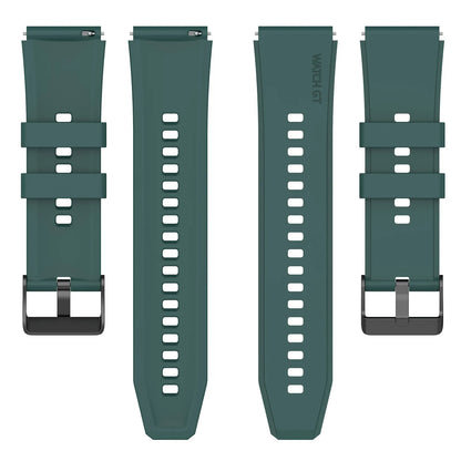 Curea Techsuit W026 pentru Samsung Galaxy Watch / Huawei Watch Series, 20mm, Verde Inchis