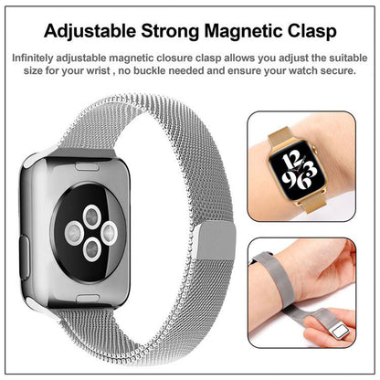 Curea Techsuit W034 pentru Apple Watch 49mm / 46mm / 45mm / 44mm / 42mm Series, Aurie