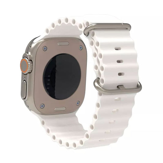 Curea Techsuit W038 pentru Apple Watch 42mm / 41mm / 40mm / 38mm Series, Alba