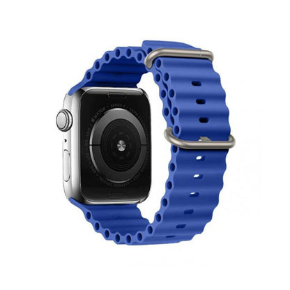 Curea Techsuit W038 pentru Apple Watch 42mm / 41mm / 40mm / 38mm Series, Albastra