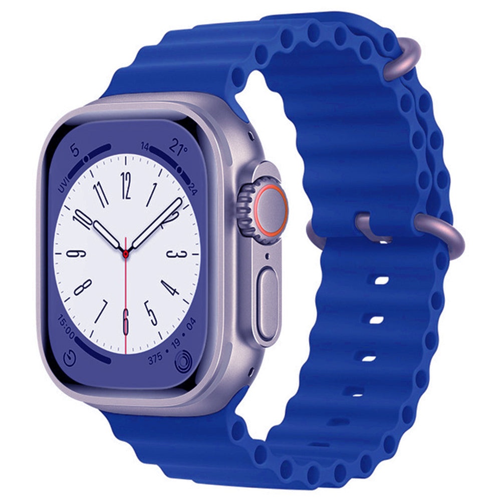 Curea Techsuit W038 pentru Apple Watch 49mm / 46mm / 45mm / 44mm / 42mm Series, Albastra