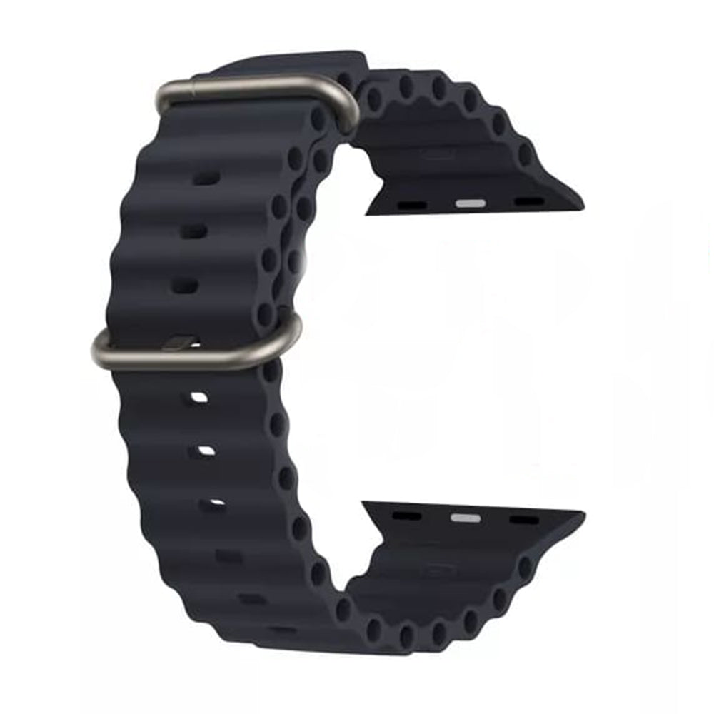 Curea Techsuit W038 pentru Apple Watch 49mm / 46mm / 45mm / 44mm / 42mm Series, Neagra