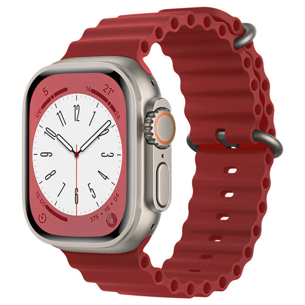 Curea Techsuit W038 pentru Apple Watch 49mm / 46mm / 45mm / 44mm / 42mm Series, Rosie Inchis