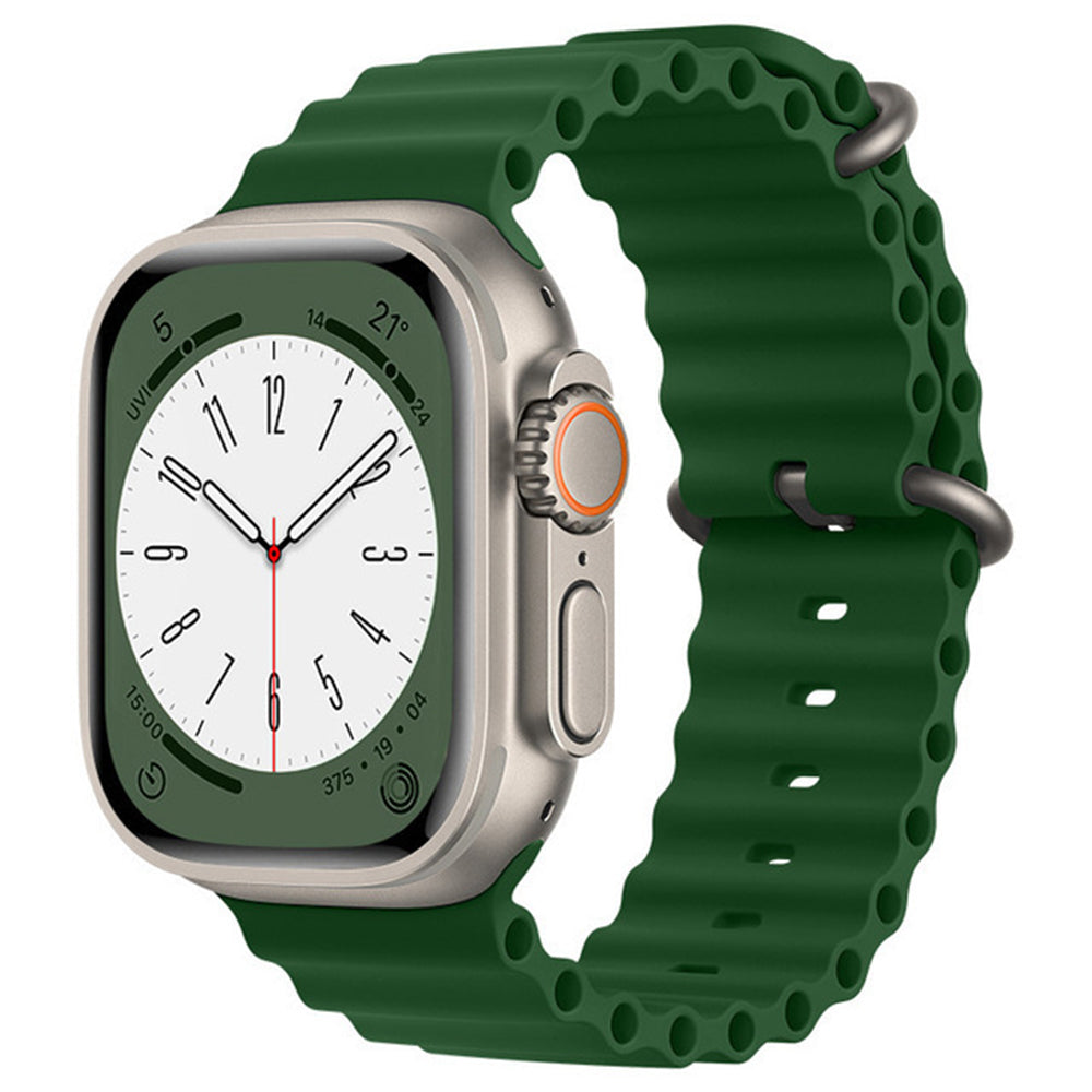 Curea Techsuit W038 pentru Apple Watch 49mm / 46mm / 45mm / 44mm / 42mm Series, Verde Inchis