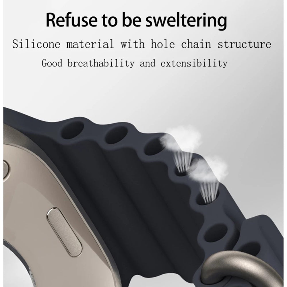 Curea Techsuit W038 pentru Apple Watch 49mm / 46mm / 45mm / 44mm / 42mm Series, Verde Inchis