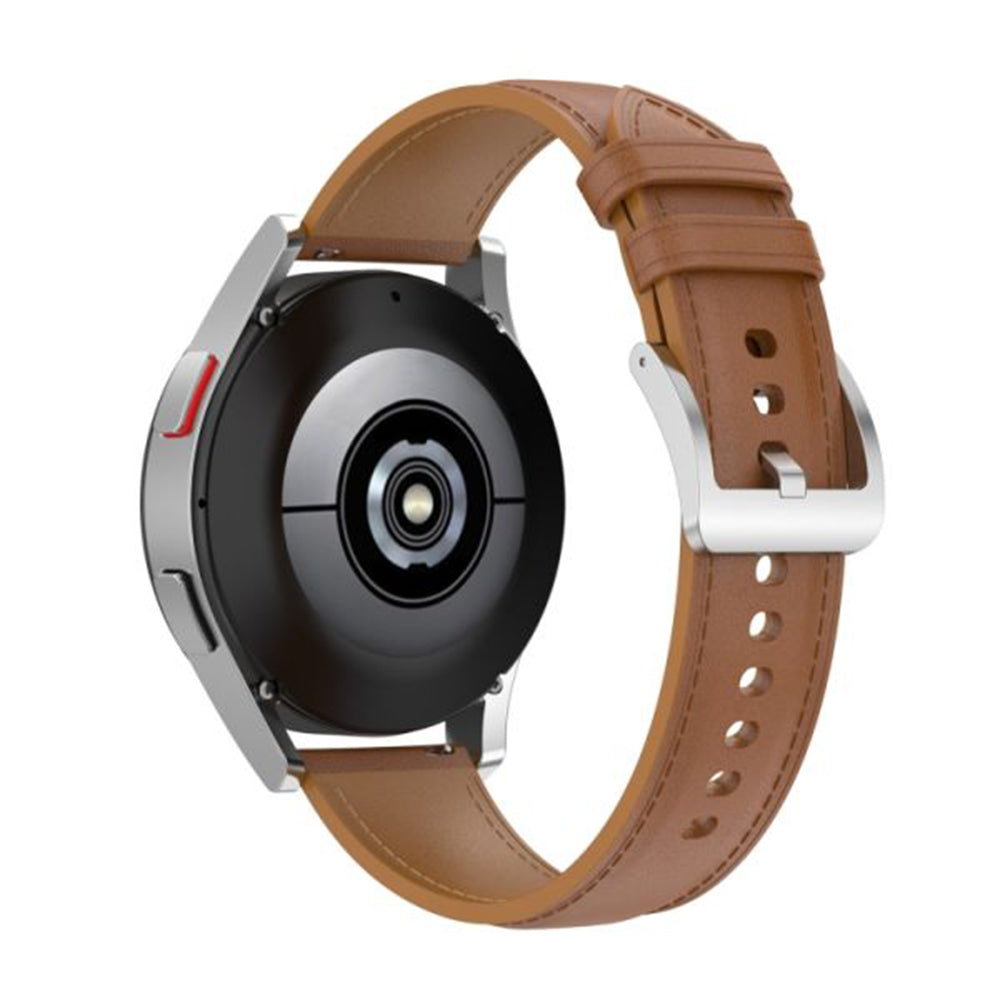 Curea Techsuit W048 pentru Samsung Galaxy Watch / Huawei Watch Series, 20mm, Maro