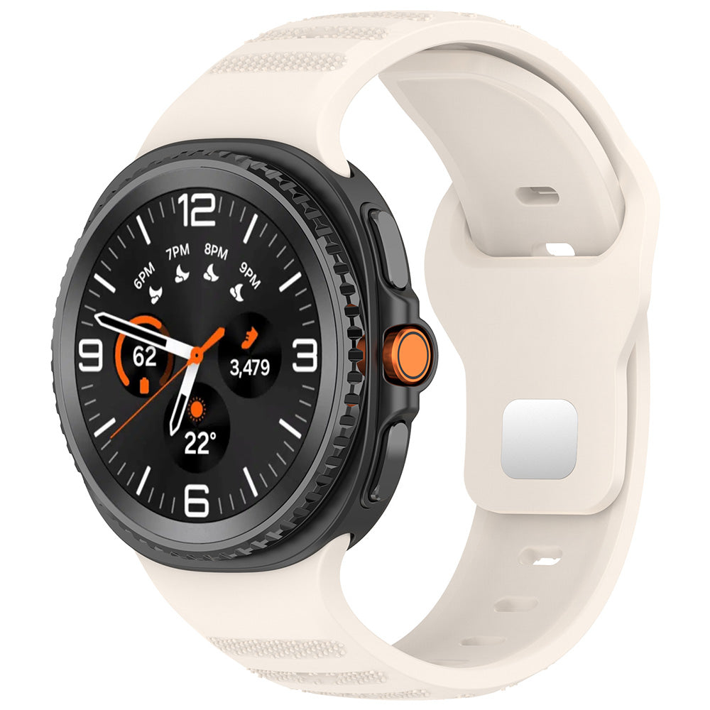 Curea Techsuit W050 pentru Samsung Galaxy Watch 8 Classic / Watch8 44mm / Watch 8 40mm, Bej