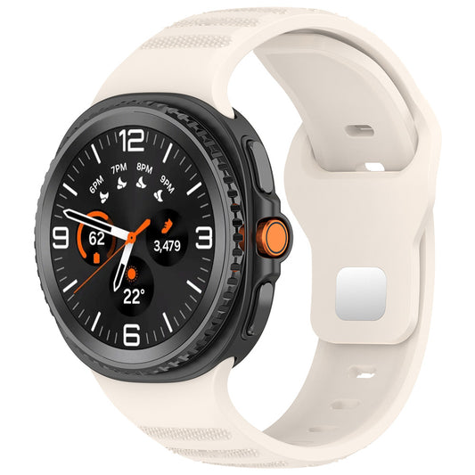 Curea Techsuit W050 pentru Samsung Galaxy Watch 8 Classic / Watch8 44mm / Watch 8 40mm, Bej