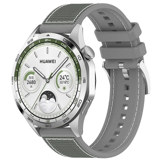 Curea Techsuit W051 pentru Huawei Watch / Xiaomi Watch Series, 22mm, Gri