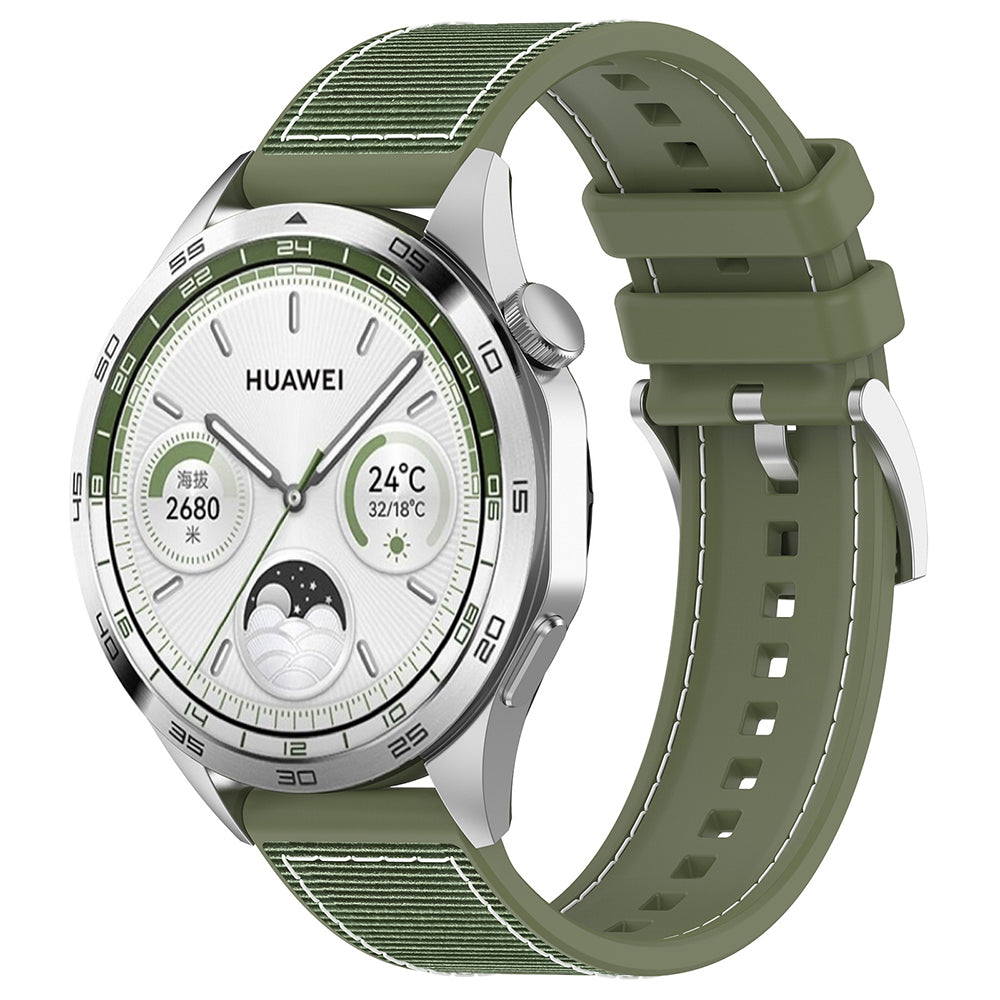 Curea Techsuit W051 pentru Huawei Watch / Xiaomi Watch Series, 22mm, Verde