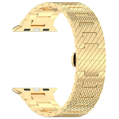 Curea Techsuit W052 pentru Apple Watch 42mm / 41mm / 40mm / 38mm Series, Aurie