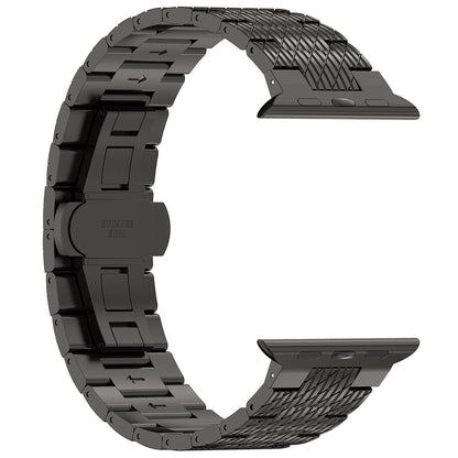 Curea Techsuit W052 pentru Apple Watch 42mm / 41mm / 40mm / 38mm Series, Neagra