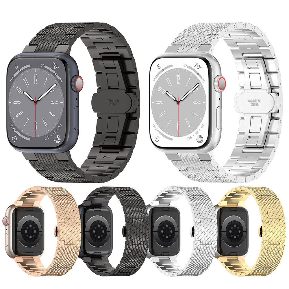 Curea Techsuit W052 pentru Apple Watch 42mm / 41mm / 40mm / 38mm Series, Neagra