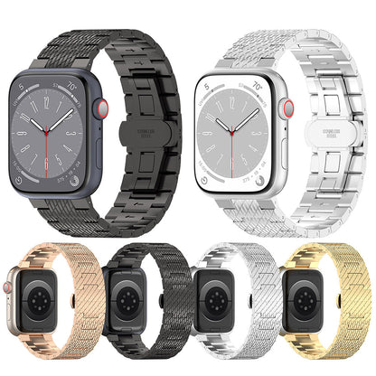 Curea Techsuit W052 pentru Apple Watch 49mm / 46mm / 45mm / 44mm / 42mm Series, Aurie