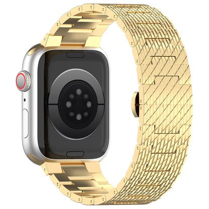 Curea Techsuit W052 pentru Apple Watch 49mm / 46mm / 45mm / 44mm / 42mm Series, Aurie