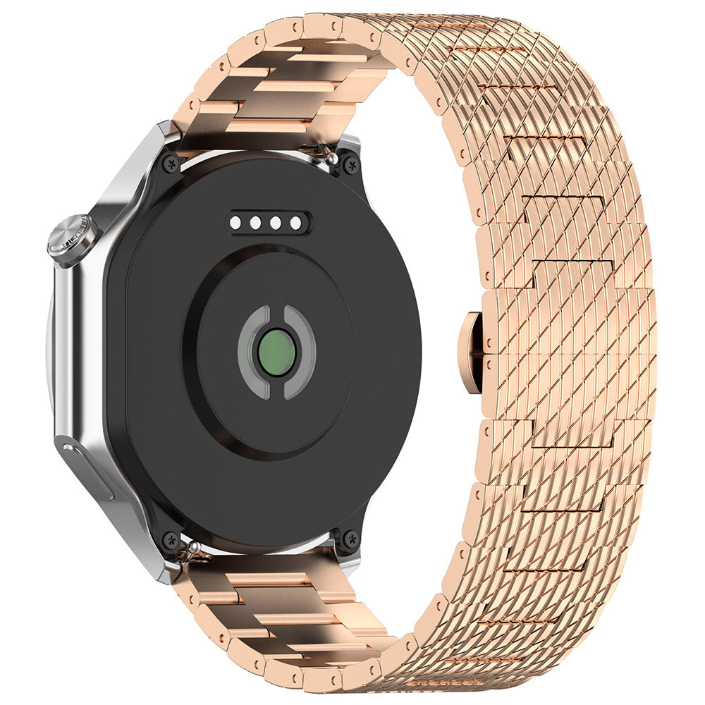 Curea Techsuit W052 pentru Samsung Galaxy Watch / Huawei Watch Series, 20mm, Roz Aurie