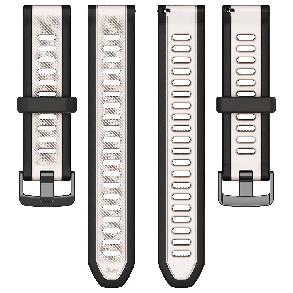 Curea Techsuit W053 pentru Huawei Watch / Garmin Watch Series, 18mm, Bej