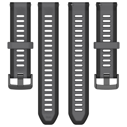 Curea Techsuit W053 pentru Samsung Galaxy Watch / Huawei Watch Series, 20mm, Alba