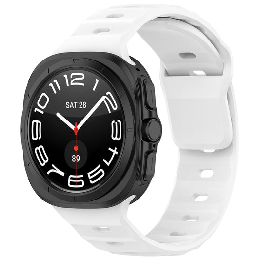 Curea Techsuit W055 pentru Samsung Galaxy Watch Ultra, Alba