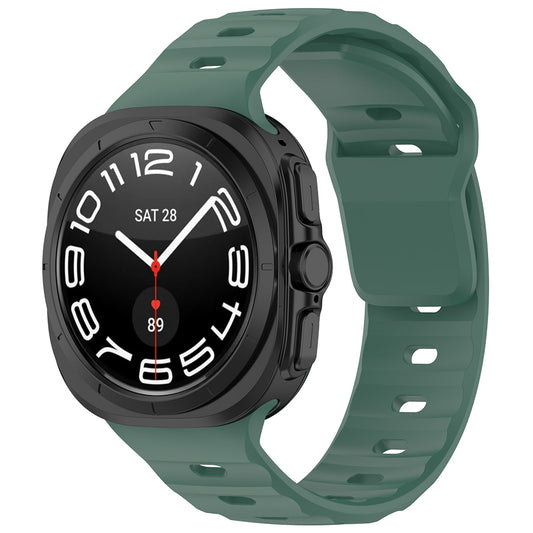 Curea Techsuit W055 pentru Samsung Galaxy Watch Ultra, Verde Inchis