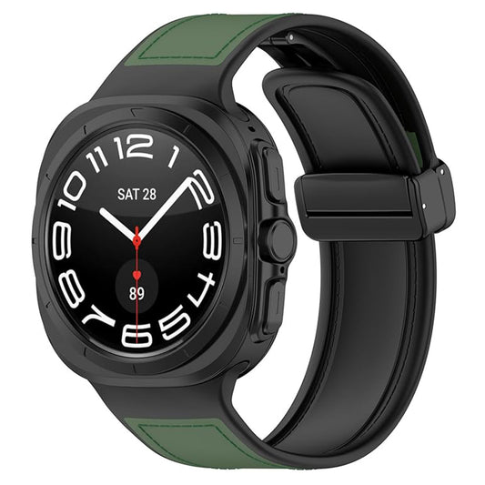 Curea Techsuit W056 pentru Samsung Galaxy Watch Ultra, Verde