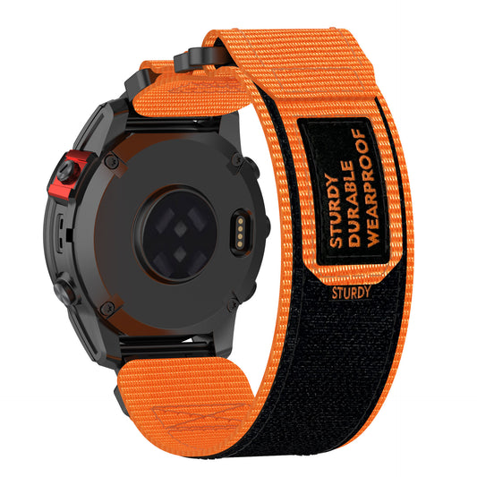 Curea Techsuit W057 pentru Garmin Instinct / Approach / Fenix Watch Series, 20mm, Portocalie
