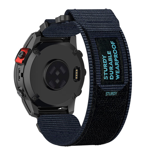 Curea Techsuit W057 pentru Garmin Watch Fenix Series, 26mm, Bleumarin