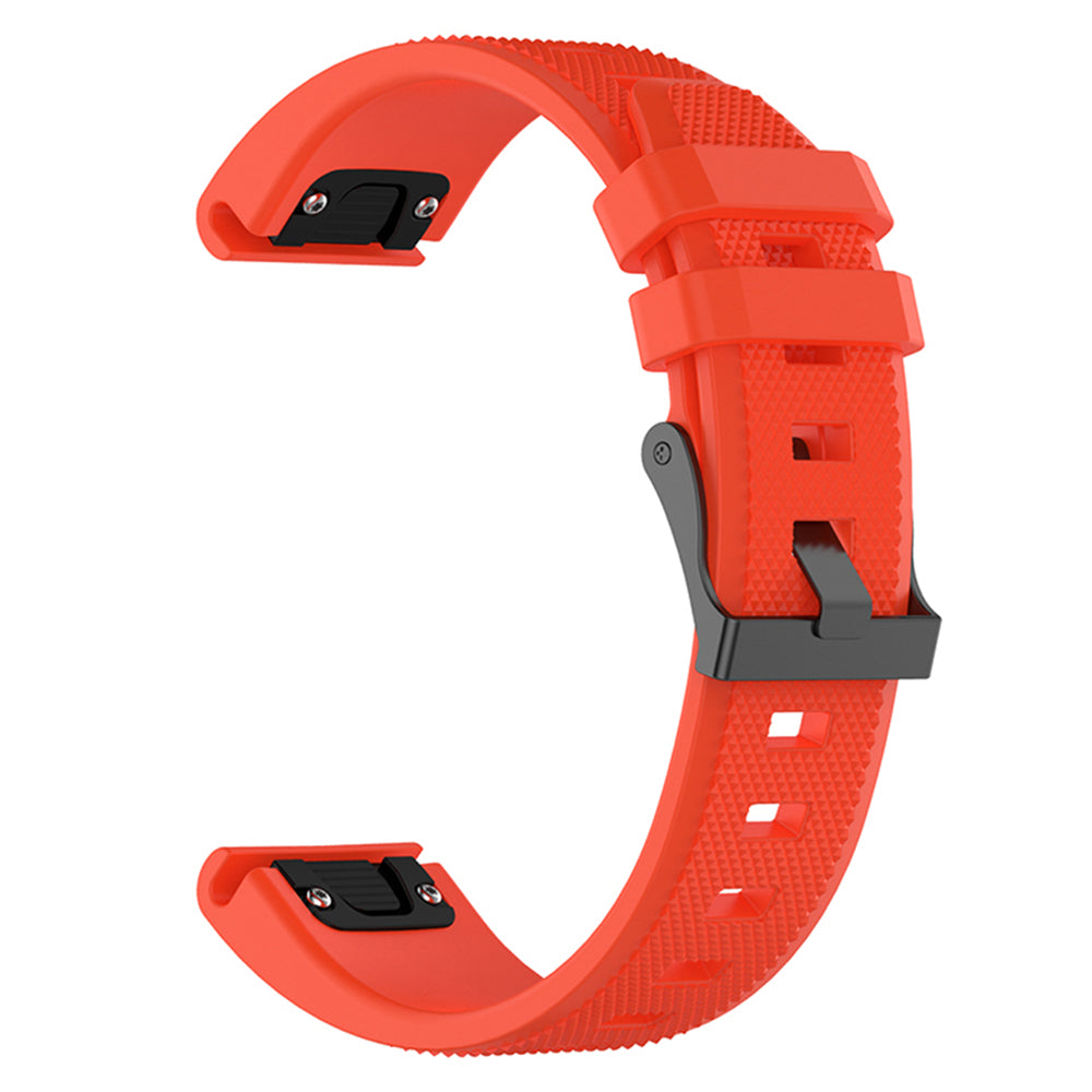 Curea Techsuit W058 pentru Garmin Instinct / Approach / Fenix Watch Series, 20mm, Portocalie