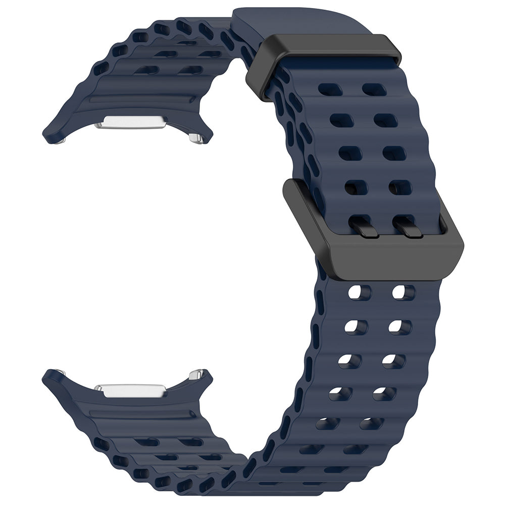 Curea Techsuit W062 pentru Samsung Galaxy Watch Ultra, Bleumarin