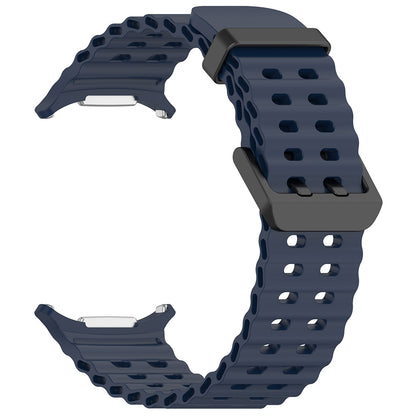 Curea Techsuit W062 pentru Samsung Galaxy Watch Ultra, Bleumarin