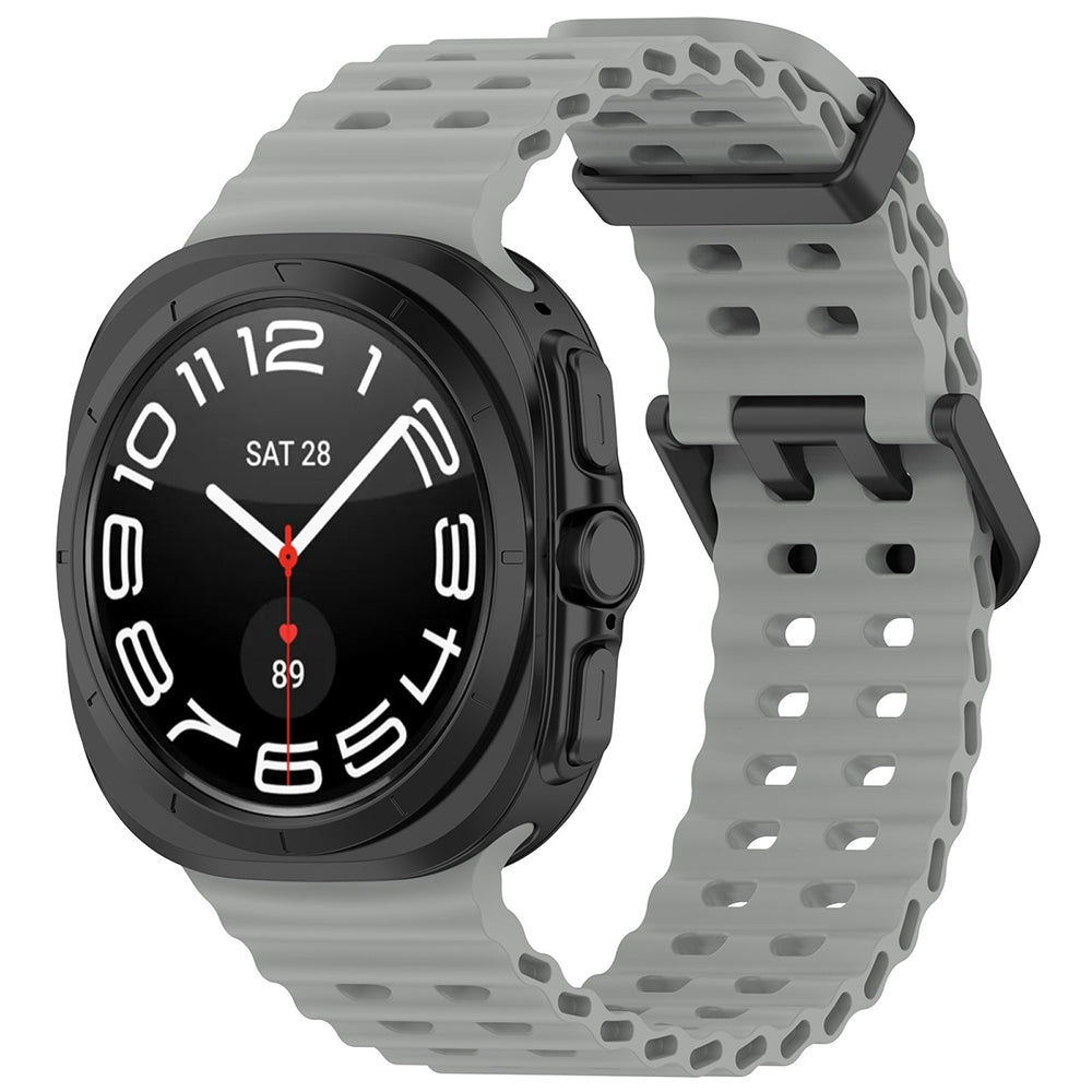 Curea Techsuit W062 pentru Samsung Galaxy Watch Ultra, Gri