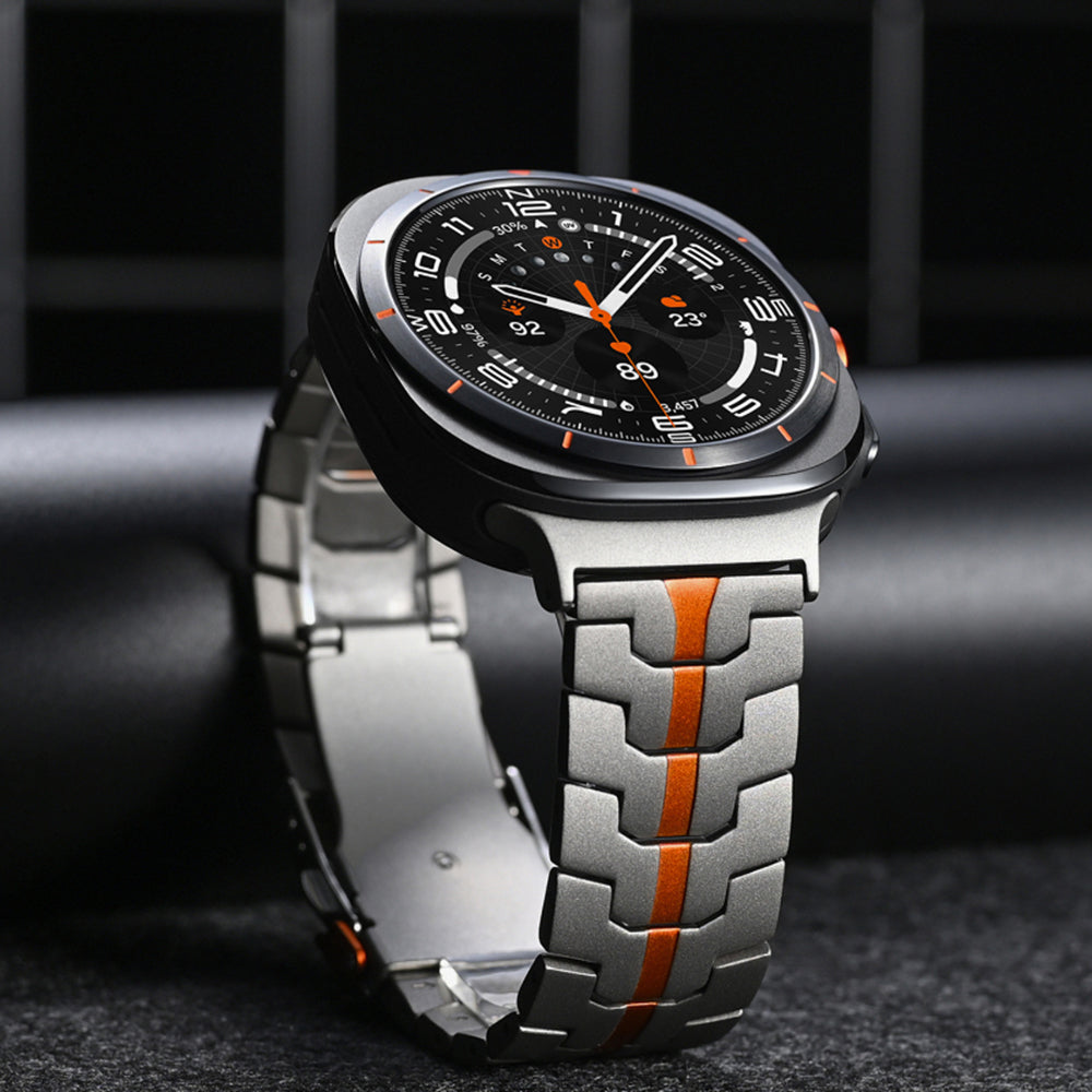 Curea Techsuit W063 pentru Samsung Galaxy Watch Ultra, Argintie