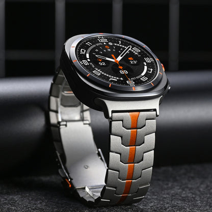 Curea Techsuit W063 pentru Samsung Galaxy Watch Ultra, Portocalie