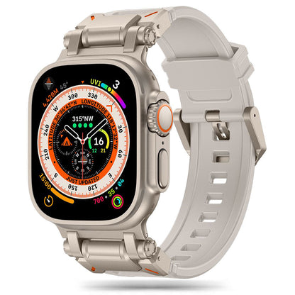 Curea Techsuit W064 pentru Apple Watch 49mm / 46mm / 45mm / 44mm / 42mm Series, Argintie