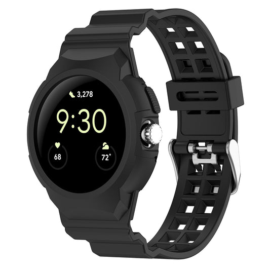 Curea Techsuit W065 pentru Google Pixel Watch 3 41mm / Watch 2 / Watch, Neagra