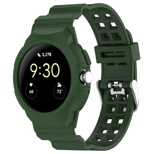 Curea Techsuit W065 pentru Google Pixel Watch 3 41mm / Watch 2 / Watch, Verde