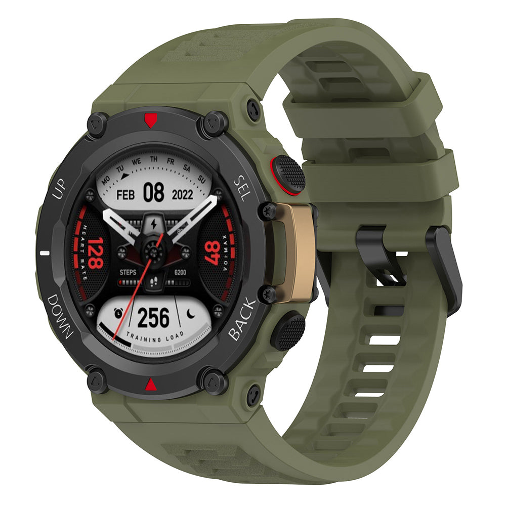 Curea Techsuit W067 pentru Amazfit T-Rex 2, Verde Inchis