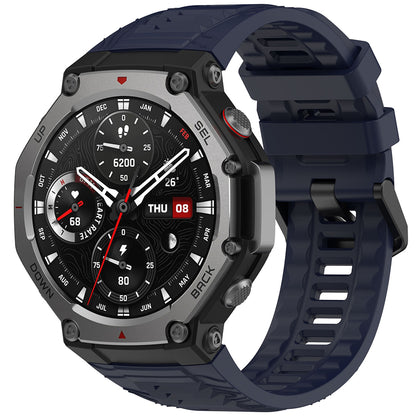 Curea Techsuit W067 pentru Amazfit T-Rex 3, Bleumarin